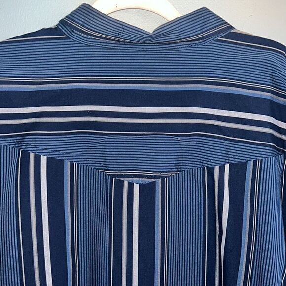 High Noon Rodeo Western Men’s navy blue Pearl snaps 2XL Tall button down shirt - Picture 12 of 14